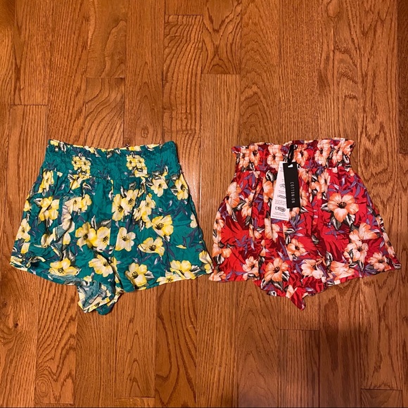 Cotton On Pants - 2 Cotton On Floral Shorts